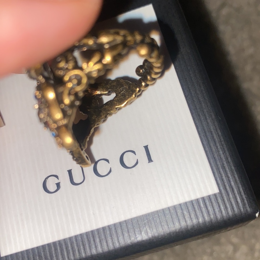 Gucci multicolor butterfly motif ring size M - Picture 5 of 6